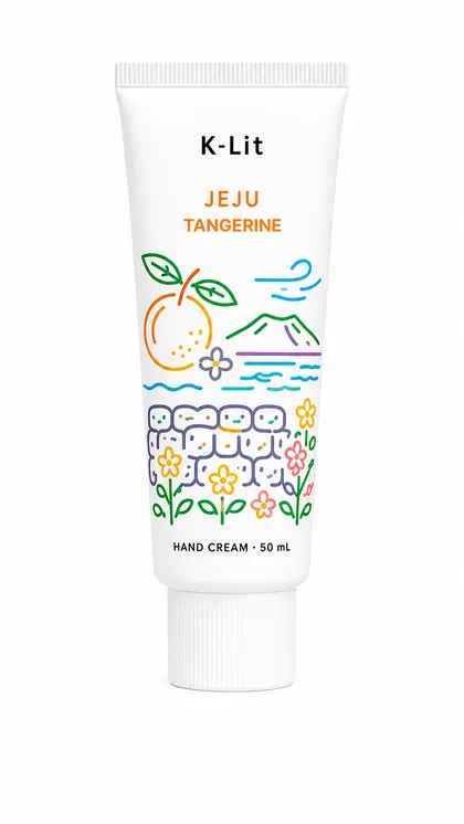 K-LIT JEJU TANGERINE HAND CREAM, 50 ml