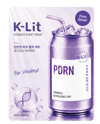K-LIT PDRN FIRMING SHEET MASK, 25 ml