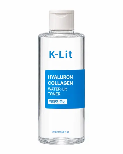 K-LIT HYALURON COLLAGEN WATER-LIT TONER, 200 ml